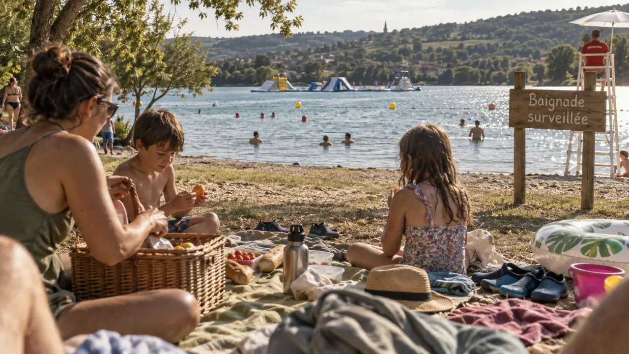 baignade lac toulouse : zone de baignade surveillée près de Toulouse