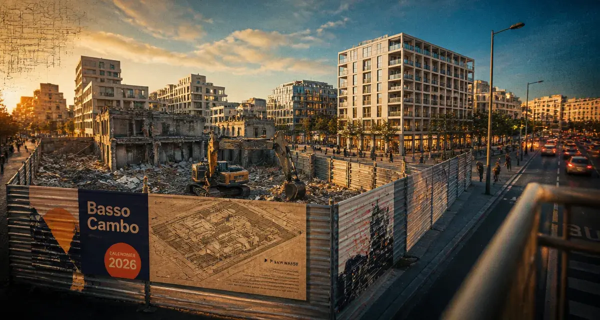 Centre commercial basso cambo à Toulouse : chantier de démolition et futurs immeubles