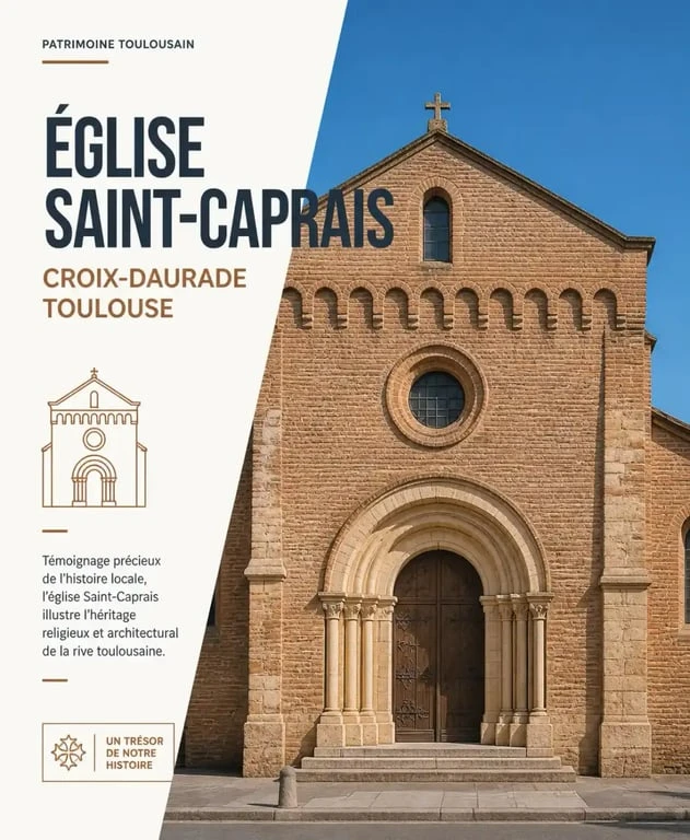 L'église Saint-Caprais, joyau du patrimoine du quartier Croix-Daurade à Toulouse