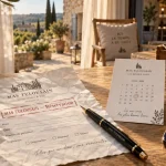 Le mas toulousain : feuille de réservation et confirmation