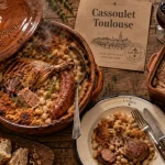 Où manger un bon cassoulet à Toulouse : cassoulet fumant aux haricots et confit