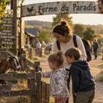 Parc ferme Toulouse : famille découvre chèvres et lapins en ferme pédagogique