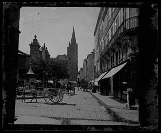Place des Carmes vers juillet 1905, fonds Trutat, Archives municipales de Toulouse
