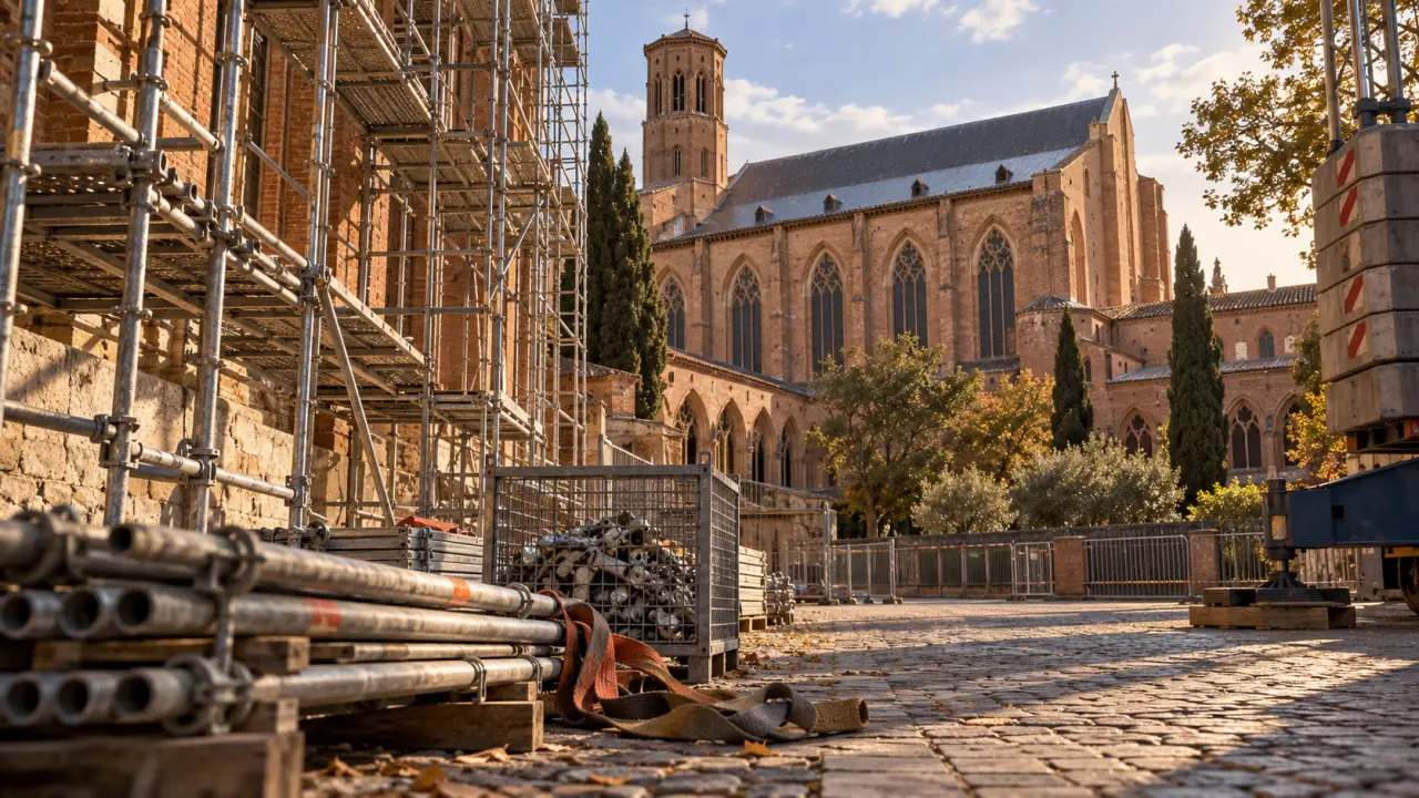 À Toulouse, les Jacobins se dévoilent avec le démontage de l’échafaudage