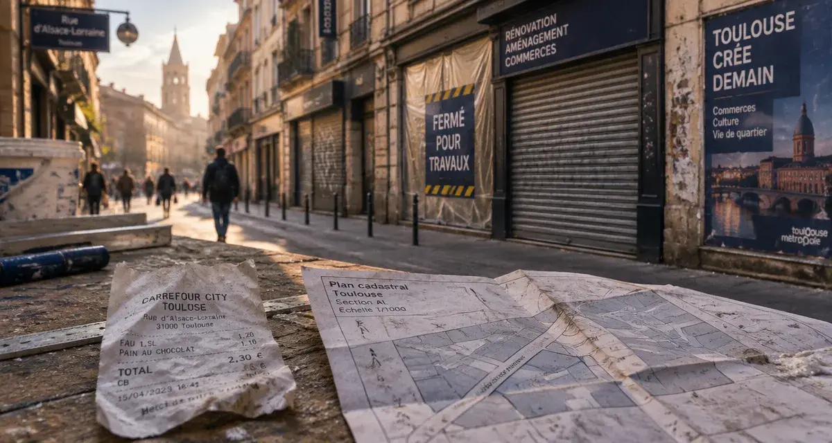Rue d’Alsace-Lorraine : boutiques, chantiers et locaux vacants à Toulouse