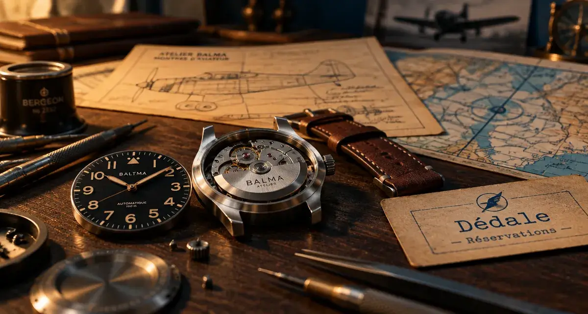 À Toulouse, Bastian Bacquié lance Dédale, sa marque de montres d’aviateurs