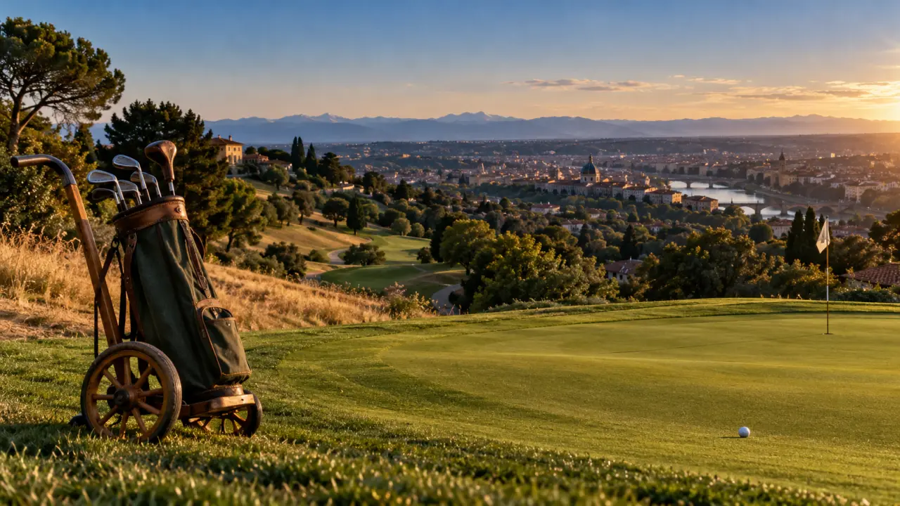 Vieille Toulouse golf : green vallonné et fairway à Vieille-Toulouse